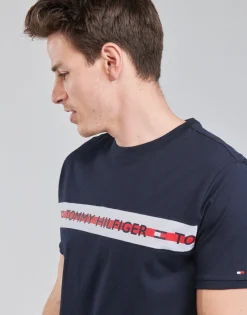 T-shirts & Polos^Tommy Hilfiger - CN SS TEE LOGO Marine