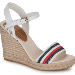 Sandales Et Nu-pieds^Tommy Hilfiger - CORPORATE WEDGE Blanc