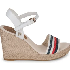 Sandales Et Nu-pieds^Tommy Hilfiger - CORPORATE WEDGE Blanc
