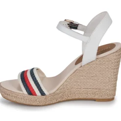 Sandales Et Nu-pieds^Tommy Hilfiger - CORPORATE WEDGE Blanc