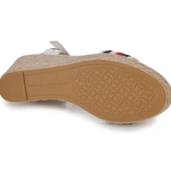 Sandales Et Nu-pieds^Tommy Hilfiger - CORPORATE WEDGE Blanc
