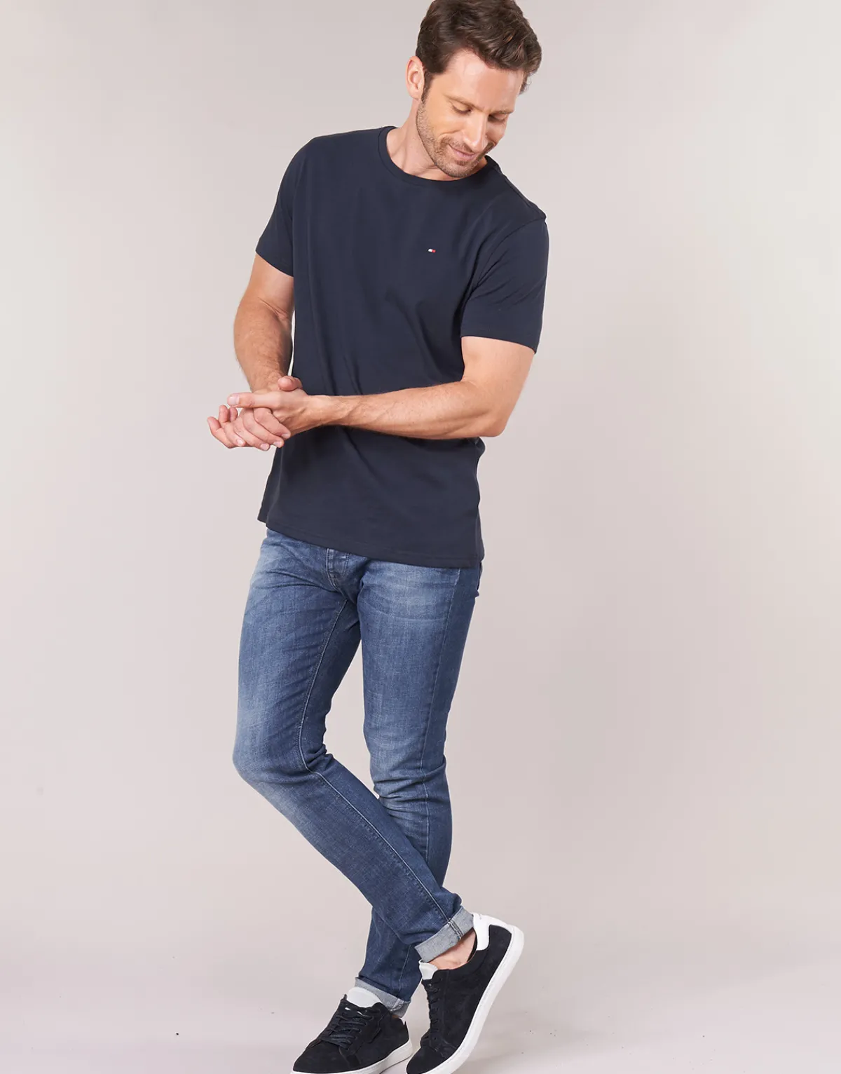 T-shirts & Polos^Tommy Hilfiger - COTTON ICON SLEEPWEAR Marine