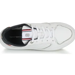 Baskets Mode^Tommy Hilfiger - ELEVATED CUPSOLE SNEAKER Blanc