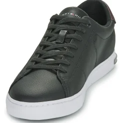 Baskets Mode^Tommy Hilfiger - ESSENTIAL LEATHER DETAIL VULC Noir