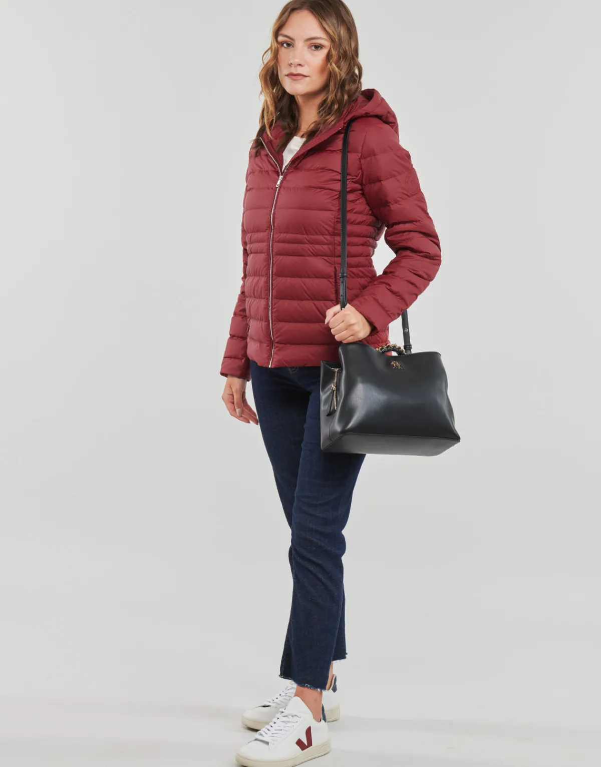 Manteaux^Tommy Hilfiger - FEMININE LW DOWN JACKET Rouge