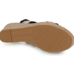 Sandales Et Nu-pieds^Tommy Hilfiger - GOLDEN WEBBING WEDGE Marine