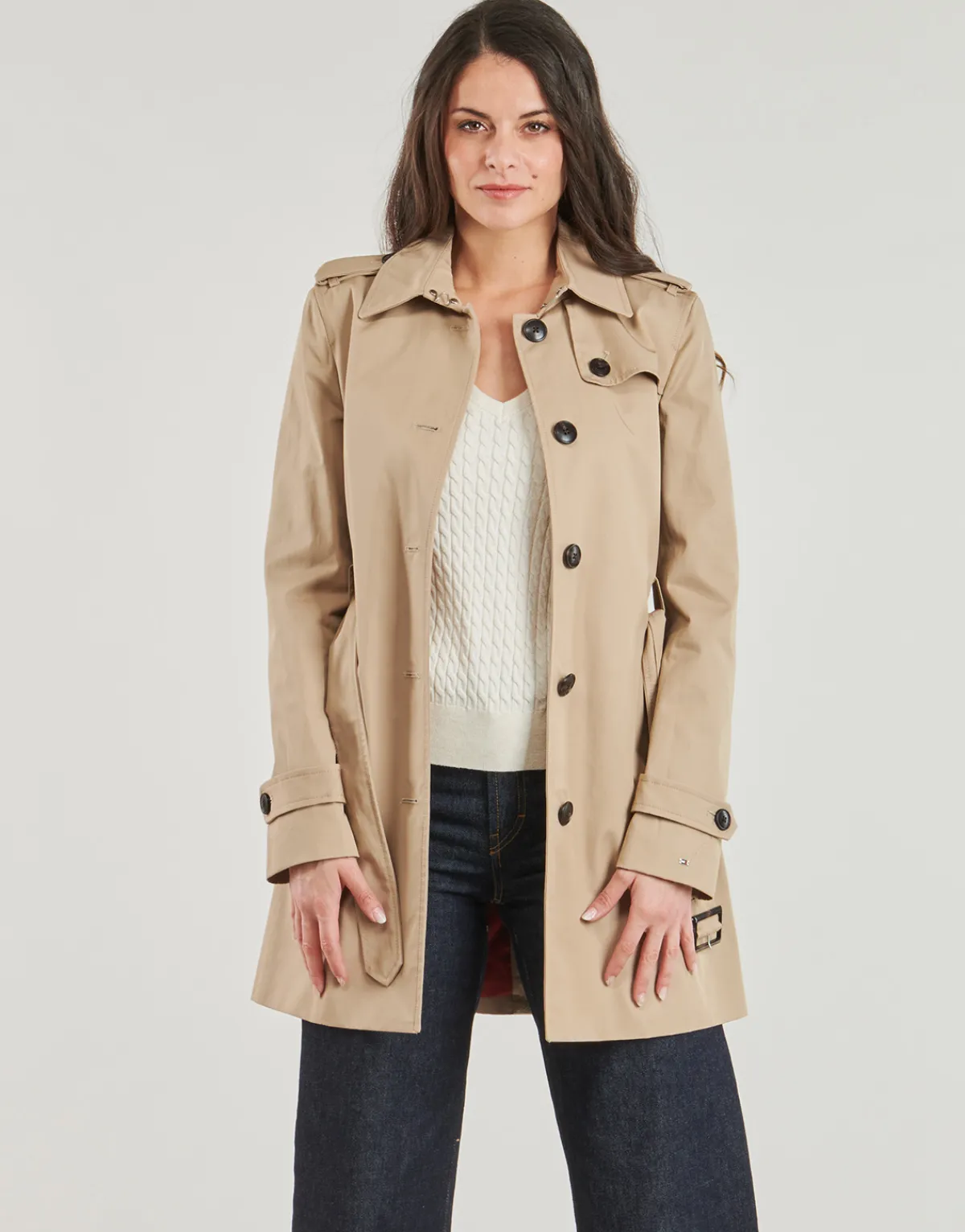 Manteaux^Tommy Hilfiger - HERITAGE SINGLE BREASTED TRENCH Beige
