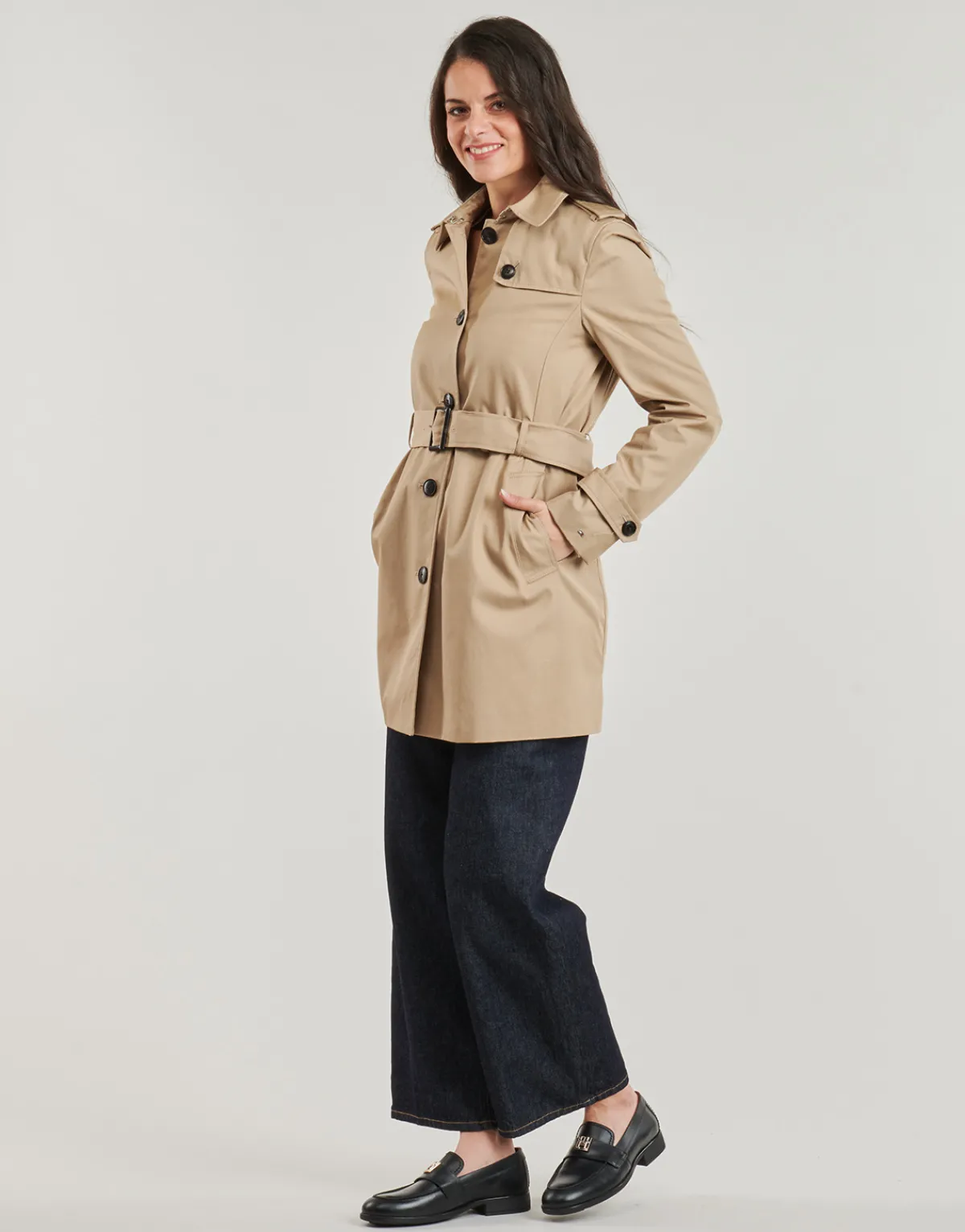 Manteaux^Tommy Hilfiger - HERITAGE SINGLE BREASTED TRENCH Beige
