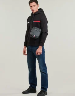 Sweats & Polaires^Tommy Hilfiger - HILFIGER CHEST INSERT HOODY Marine