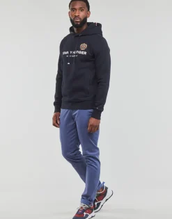 Sweats & Polaires^Tommy Hilfiger - ICON STACK CREST  HOODY Marine
