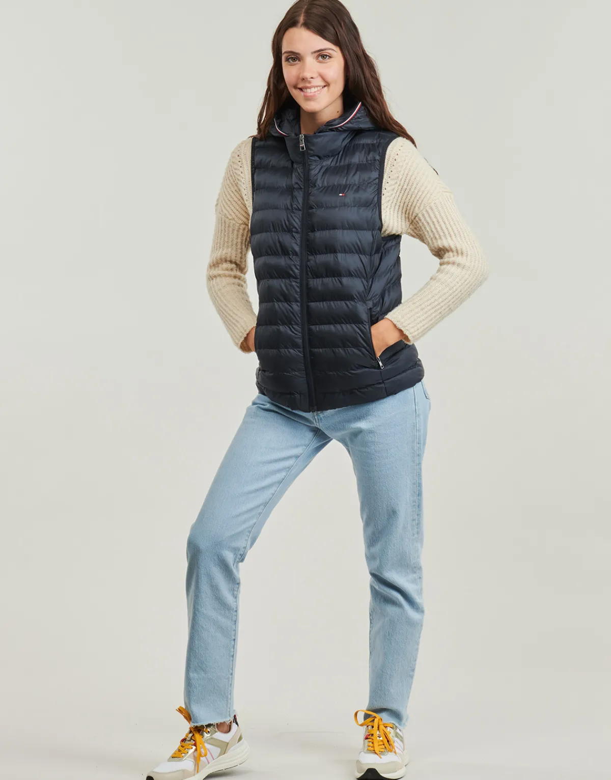 Manteaux^Tommy Hilfiger - LW PADDED GLOBAL STRIPE VEST Marine