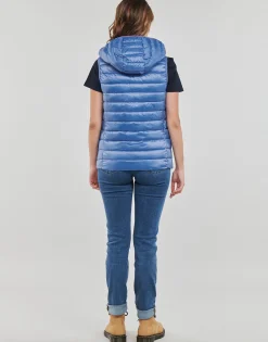 Manteaux^Tommy Hilfiger - LW PADDED GLOBAL STRIPE VEST Bleu