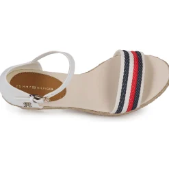 Sandales Et Nu-pieds^Tommy Hilfiger - MID WEDGE CORPORATE Blanc
