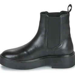 Bottines / Boots^Tommy Hilfiger - MINIMAL LEATHER CHELSEA LOGOTAPE Noir