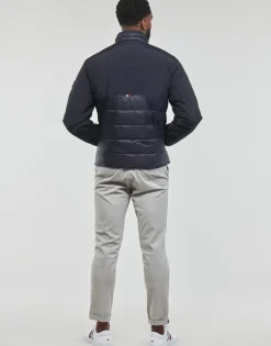 Manteaux^Tommy Hilfiger - MIX MEDIA STAND COLLAR JACKET Marine