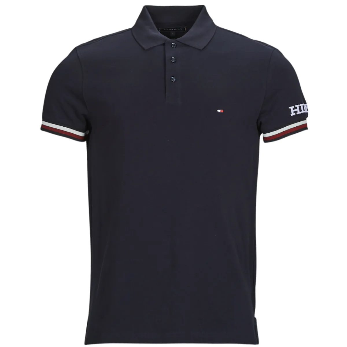 T-shirts & Polos^Tommy Hilfiger - MONOTYPE GS CUFF SLIM POLO Marine