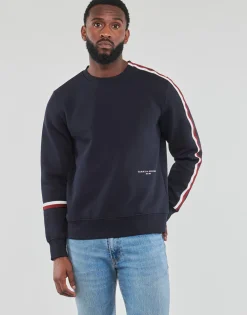 Sweats & Polaires^Tommy Hilfiger - NEW GLOBAL STRIPE CREWNECK Marine