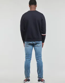 Sweats & Polaires^Tommy Hilfiger - NEW GLOBAL STRIPE CREWNECK Marine