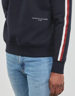 Sweats & Polaires^Tommy Hilfiger - NEW GLOBAL STRIPE CREWNECK Marine