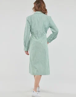 Robes^Tommy Hilfiger - ORG CO STRIPE MIDI SHIRT-DRESS