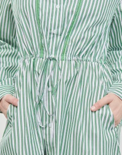 Robes^Tommy Hilfiger - ORG CO STRIPE MIDI SHIRT-DRESS