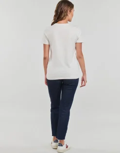 T-shirts & Polos^Tommy Hilfiger - REG MONOTYPE EMB C-NK SS Blanc