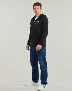 Sweats & Polaires^Tommy Hilfiger - ROUNDALL HOODED ZIP THROUGH Noir
