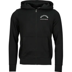 Sweats & Polaires^Tommy Hilfiger - ROUNDALL HOODED ZIP THROUGH Noir