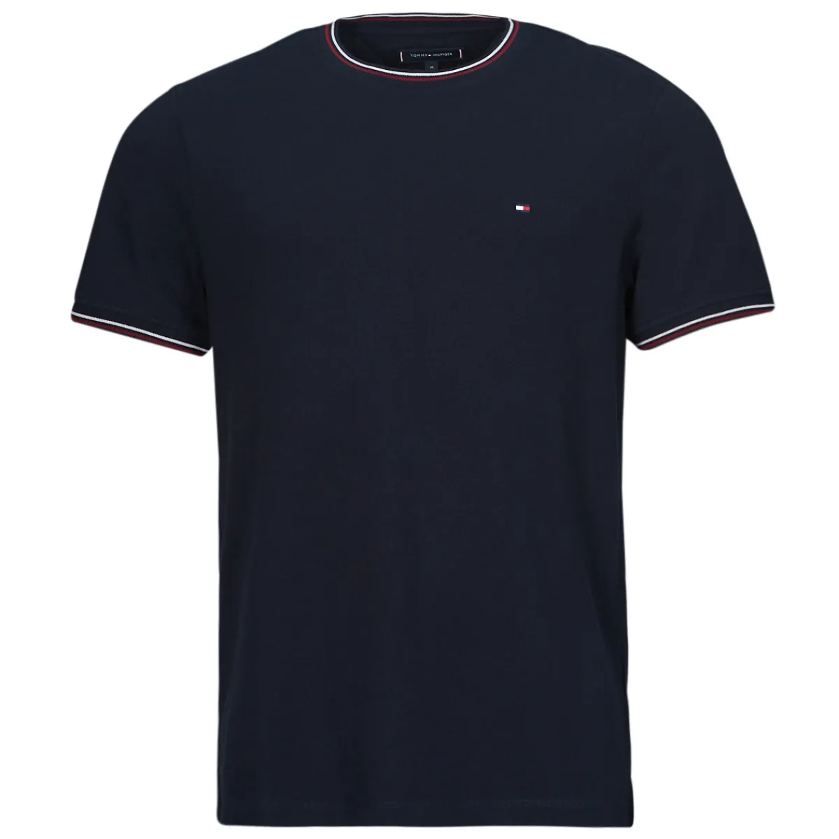 T-shirts & Polos^Tommy Hilfiger - RWB TIPPED COLLAR TEE Marine