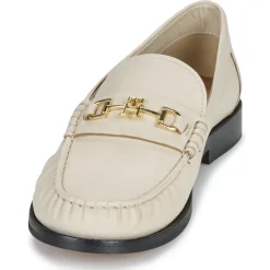 Mocassins & Chaussures Bateau^Tommy Hilfiger - SOFT LEATHER HORSEBIT LOAFER Blanc