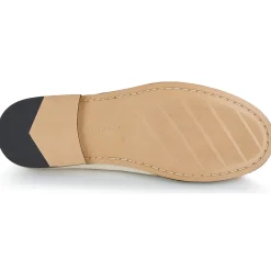 Mocassins & Chaussures Bateau^Tommy Hilfiger - SOFT LEATHER HORSEBIT LOAFER Blanc