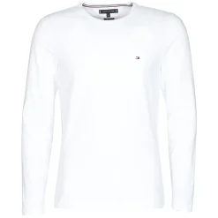 T-shirts & Polos^Tommy Hilfiger - STRETCH SLIM FIT LONG SLEEVE TEE Blanc