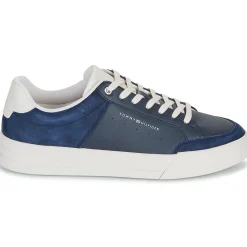 Baskets Mode^Tommy Hilfiger - TH COURT MIX LTH NUBUCK Marine