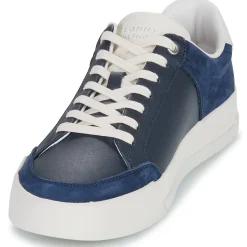 Baskets Mode^Tommy Hilfiger - TH COURT MIX LTH NUBUCK Marine