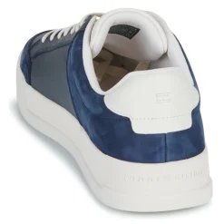 Baskets Mode^Tommy Hilfiger - TH COURT MIX LTH NUBUCK Marine