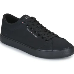 Baskets Mode^Tommy Hilfiger - TH HI VULC LOW CORE CANVAS Noir