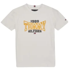 T-shirts & Polos^Tommy Hilfiger - TOMMY 1985 VARSITY TEE S/S Blanc