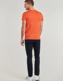 T-shirts & Polos^Tommy Hilfiger - TOMMY LOGO TEE Orange