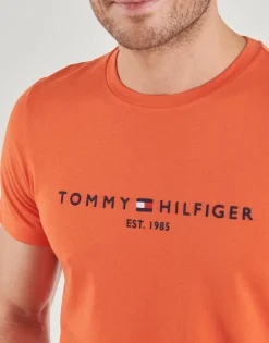 T-shirts & Polos^Tommy Hilfiger - TOMMY LOGO TEE Orange