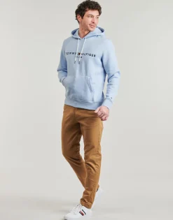 Sweats & Polaires^Tommy Hilfiger - TOMMY LOGO HOODY Bleu