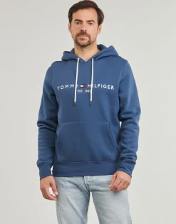 Sweats & Polaires^Tommy Hilfiger - TOMMY LOGO HOODY Bleu
