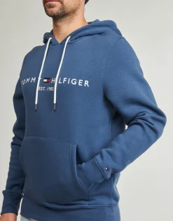 Sweats & Polaires^Tommy Hilfiger - TOMMY LOGO HOODY Bleu