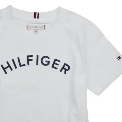 T-shirts & Polos^Tommy Hilfiger - U HILFIGER ARCHED TEE Blanc