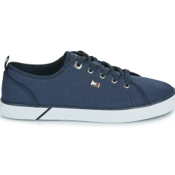 Baskets Mode^Tommy Hilfiger - VULC CANVAS SNEAKER Marine