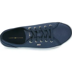 Baskets Mode^Tommy Hilfiger - VULC CANVAS SNEAKER Marine