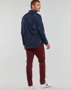 Chemises^Tommy Jeans - TJM CLSC FLAG CRITTER SHIRT Marine
