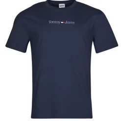 T-shirts & Polos^Tommy Jeans - TJM CLSC SMALL TEXT TEE Marine