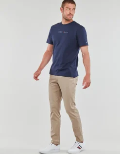 T-shirts & Polos^Tommy Jeans - TJM CLSC SMALL TEXT TEE Marine