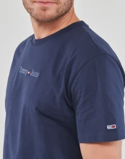 T-shirts & Polos^Tommy Jeans - TJM CLSC SMALL TEXT TEE Marine