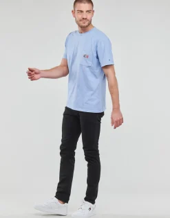 T-shirts & Polos^Tommy Jeans - TJM CLSC TIMELESS TOMMY TEE Bleuciel
